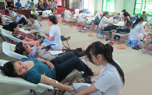 500 sinh viên tham gia Ngày hội hiến máu nhân đạo